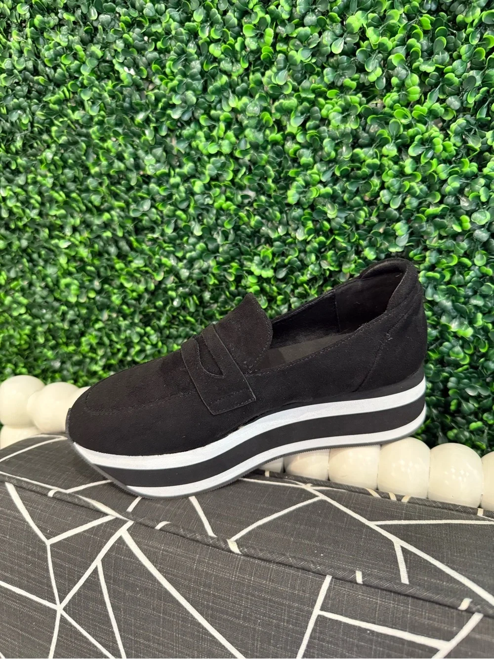 New Corkys Sheesh Black Platform Loafers